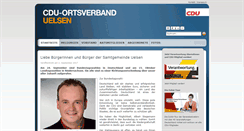 Desktop Screenshot of cdu-uelsen.de